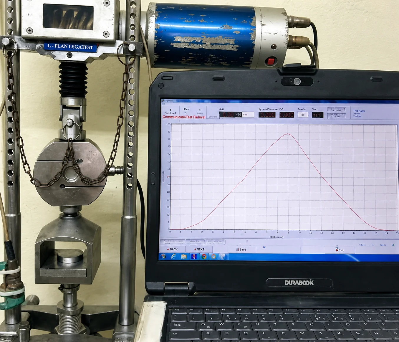 Industrial test kit for valve testing